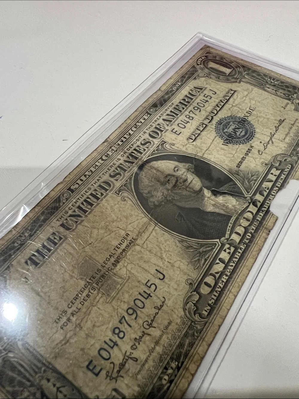 1935 H One Dollar with “In God We Trust” motto